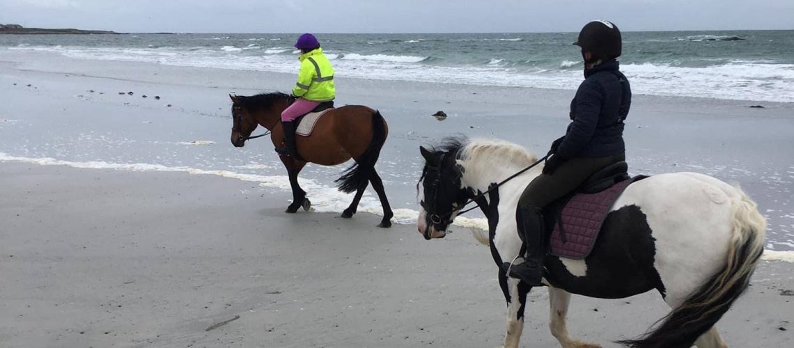 Obaidh & Tilly on the beach